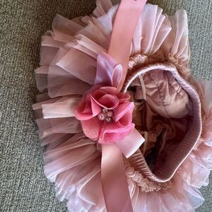 Pink Ruffled Pettiskirt Bloomer Style Skirt for Girls